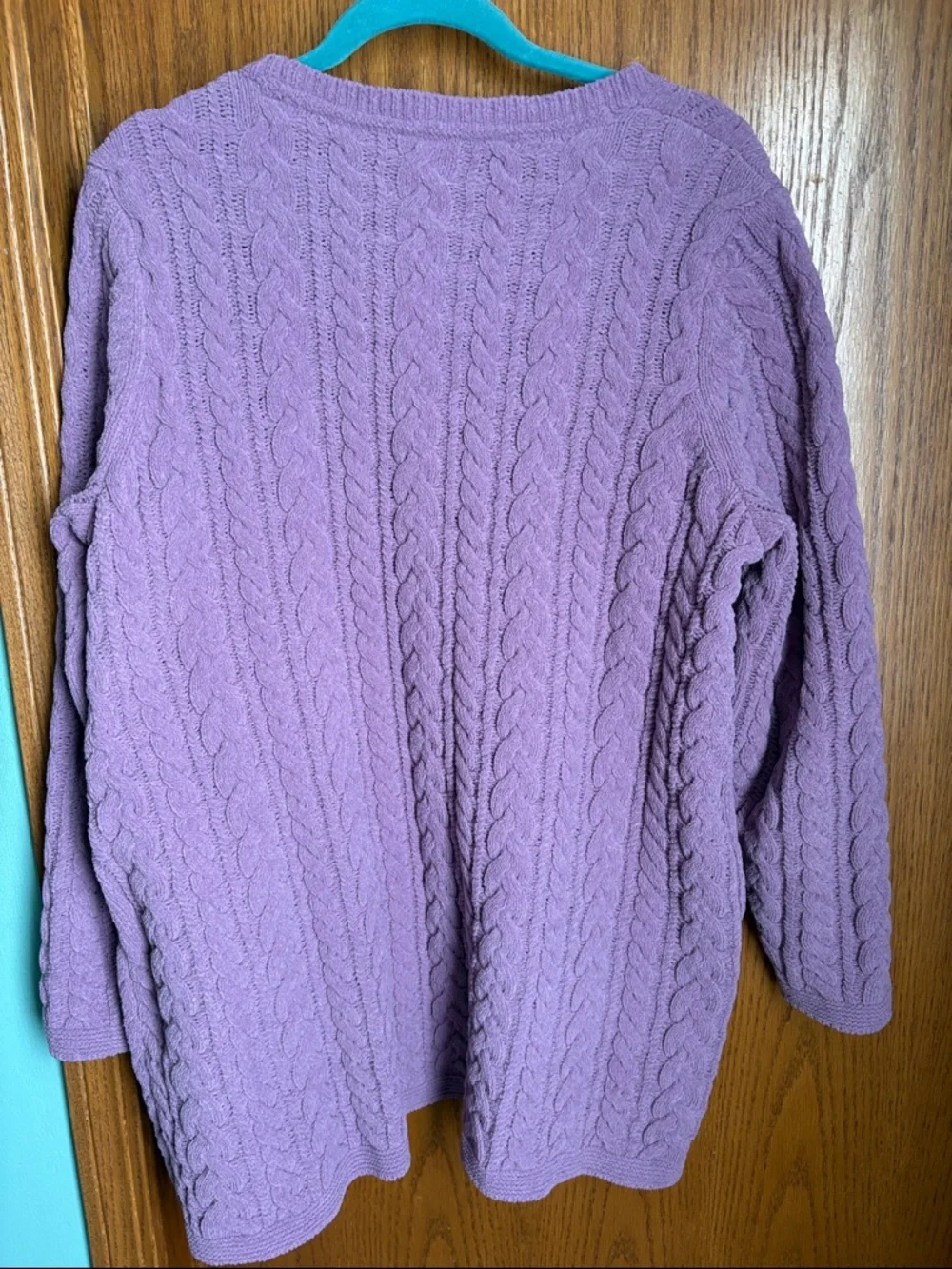 J. Jill Lavender Chenille  Cozy Crewneck Sweater